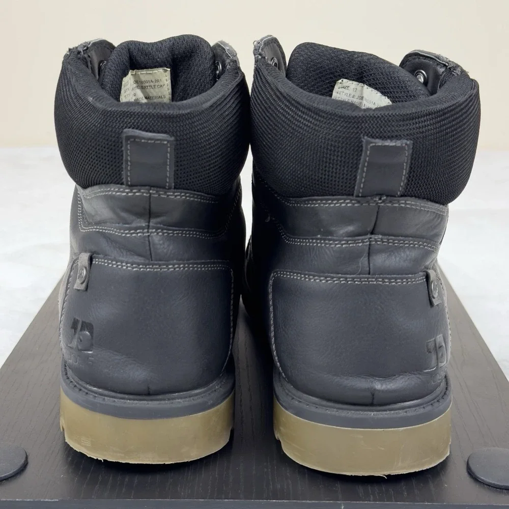 Joe's Jean Battle‎ Cap Boots Black (JOE18001A-2R1) - Faux Leather Men's 12
